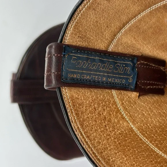 Vintage Men’s Panhandle Slim Brown Leather Cowboy Western Rancher Pull On Boots - Picture 13 of 14